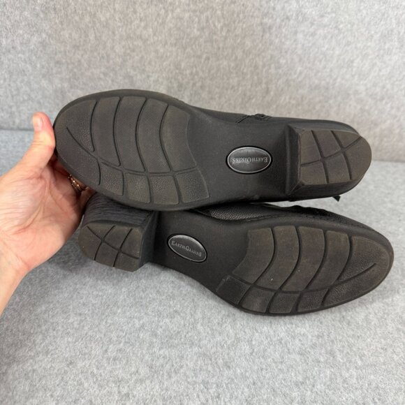 Earth Origins Womens Size 9 M Black Booties Boots Low Heeled Maggie Side Zip - Picture 14 of 16